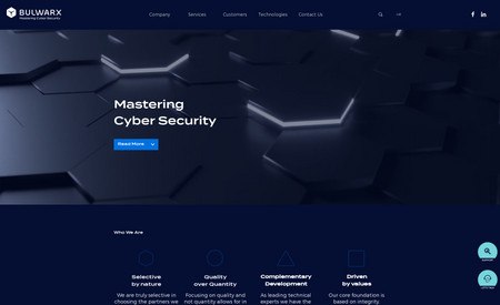 bulwarx: Bulwarx - Leading integrator in the field of Cyber-Security helping customers to secure their data and protect themselves against threats.