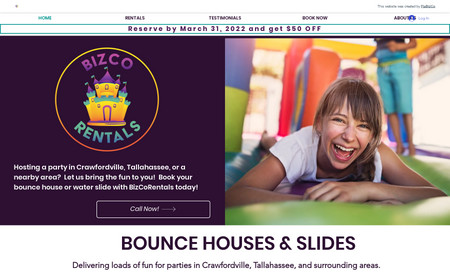 BizCoRentals: BizCoRentals is a party equipment & bounce house rental shop in Tallahassee, Florida.  
