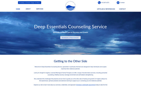Deep Essentials Counseling Service: New website for Deep Essential Counseling Service