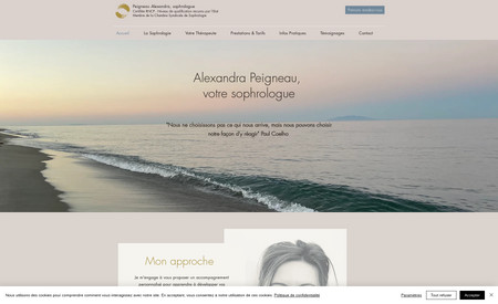 Peigneau Alexandra: Réalisation intégrale du site et de sa version mobile.