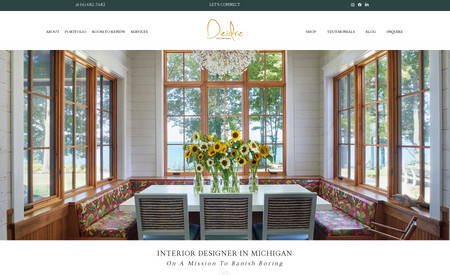Deidre Interiors: Interior Designer Website