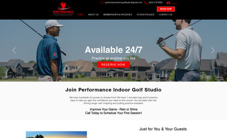Performance Indoor Golf Studio: Golf simulation membership studio in Houston, TX.