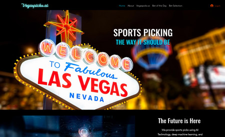 Vegaspicks.ai: Created website design, content and SEO