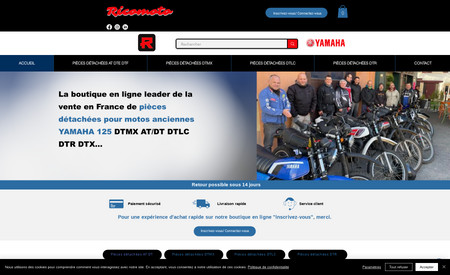 DTMX 125 Pieces détachées motos YAMAHA 125 DTMX, 125 DT,DTLC DTR: Refonte complète de la boutique en Ligne + SEO et augmentation de son CA +50%