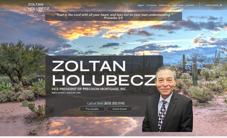 Zoltan Holubecz: This client wanted to migrate two of his websites over to one. This required multiple hours of research, wire framing, and set-up before we ever touched the canvas. Once the 36 pages from the former sites were fully outlined and organized for the new site, we began our work.

* Multiple HTML5 Custom Elements
* Multiple Custom Forms
* "Hot Buttons" - Mortgage Tools with Custom Icon Graphics Created
* Massive FAQ Page (Mortgage Readiness) Designed for Optimum User Experience