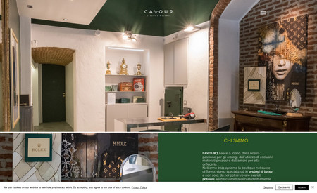 Cavour7def: Design del sito web, compreso set fotografico