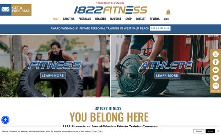 1822 Fitness: 1822 Fitness was built on WIX basic editor. Since launching the new website his sales have skyrocketed.

It was designed on WIX Basic Editor