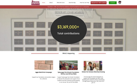 scsfoundation: A nonprofit education foundation website that is frequently updated.