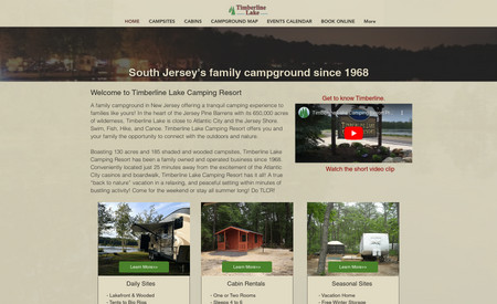 Timberline Lake 2024: An advanced booking website that utilize a third party booking system. 