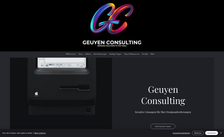 Geuyen Consulting: Unsere Agentur Homepage, mit Liebe erstellt.