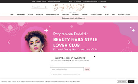Beauty Nails Style: E-commerce di prodotti nails