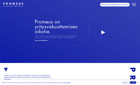 Promeus: Promeus, a finnish insurance broker, was looking to update their website with some minor brand adjustments.

The main elements of the brand:  the font, the logo and the colors, were already good in the beginning of the project. AATEO tweaked the colors a little to bring in a little more life, added some graphic design elements, but most of all completely re-did the composition of the elements which modernized the look.

Brand adjustment - website design & development