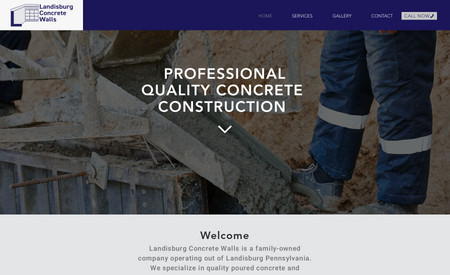 Landisburg Concrete: Full website design and buildout project for Landisburg Concrete. The website is designed to bring a steady flow of qualified leads for our clients.