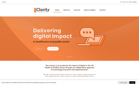 The Clarity Practice: EN-TE designed the new Clarity Practice website in a modern and clean style, but also full of personality to fit seamlessly with the existing branding.
