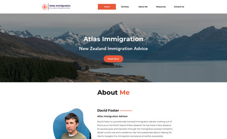 Atlas Immigration: Redesign Website As Per Client Need 