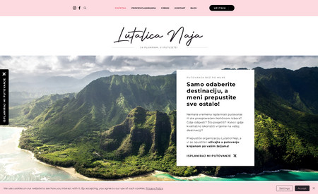 Lutalica Naja: This is form-rich website, created for a personal travel planner. The main goal was to showcase the service menu and explain exactly what each package of services includes in its price. Each form is linked to its service package, giving the business owner a clear, information-rich workflow from client&amp;#39;s website visit to their consultation.