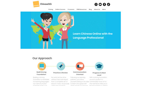 Chineseqq: Learning the Chinese language is not that easy, but a group of professionals makes it more than easy! I helped them to market their courses, especially on google search snippets through the SEO effort. 