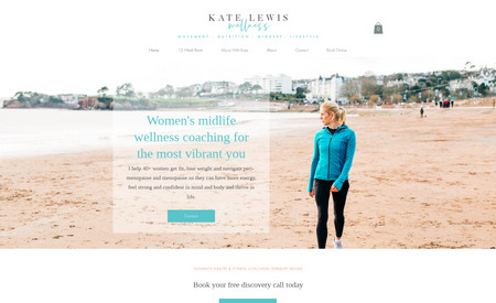 Kate Lewis Wellness: Client: Kate Lewis Wellness - A womens wellbeing coach, nutritionist, pilates and yoga teacher based in Torquay, Devon, UK

Project: Brand Identity Design /  Personal Branding Photography / Wix Website Design/ Lead Magnet Design & Kartra Intergration

