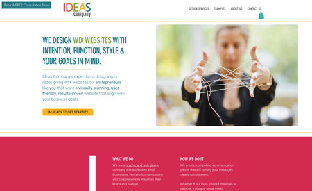 Ideas Company: Our newly updated website, with a fresh new logo, bright colours and a focus on how we can help small businesses.
