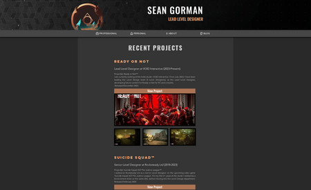 Sean Gorman Website: Site Created in June 2021