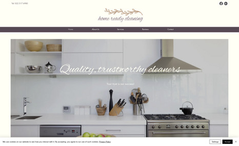 home ready cleaning Website Redesign