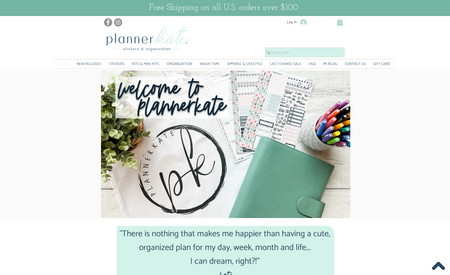 Planner Kate: what we did: 

✓comprehensive consultation to understand business and target audience 

✓custom design tailored to brand and style  

✓integrated products in Shop

✓user-friendly navigation for easy access to information  

✓developed the website's functionality, including forms, subscriptions, e-commerce shop and interactive elements  

✓mobile optimization for seamless browsing  

✓search engine optimization for improved visibility and ranking  

✓domain connection  

✓launched website and tested functionality across devices; making adjustments as needed  

✓training for client on website maintenance 