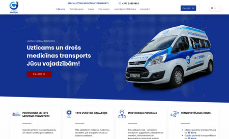 JÜSU VESELIBAI  : I collaborated with my team and the client to produce a dynamic website for a medical transport service company. One of the major unique features of the website is the multilingual feature that allows visitors to switch between English, Lativian and Russia (As preferred by the client).

Overall, the client was satisfied with the outstanding delivery.