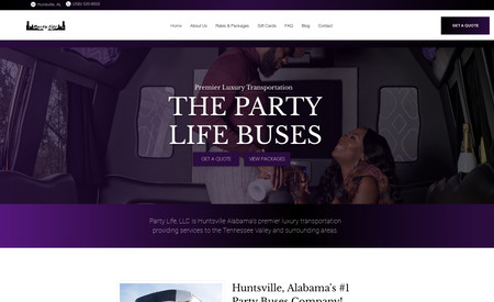 Party Life Bus: Party Life Business in Huntsville, AL recently upgraded their website to provide customers an efficient and hassle-free experience. From the homepage, users can easily access service packages as well as sign contracts digitally – saving time from manual paperwork processes. To make planning even easier for clients, PLB offers a “Get A Quote” feature that gives prospective customers insights into cost estimates before booking services with them. This enhanced online system also eliminates tedious DM's so that Party Life Business is able to organize leads more effectively while they remain proactive in remarketing efforts when necessary.