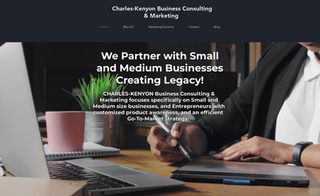 Charles-Kenyon: This is my business site. I am trying to keep it simple and on point. Blog content is being written we want to have a calendar built for the 2nd quarter of 2022. Very excited to start using the premium tools to dive people to my marketing services page.
On that page, people can purchase turnkey solutions or sign up to get a custom program.
The SEO work is done and we are already getting organic traffic. 