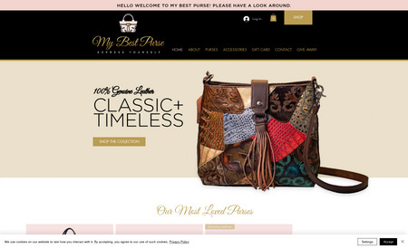 My Best Purse: April from My Best Purse needed to move her website from Shopify to Wix. We helped her with a new brand, a new look, a new website, email marketing and other branded materials.