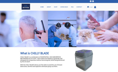 Chilly Blade: Designed 1 e commerce product sale website