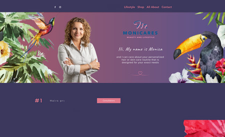 Monicares: Strona Internetowa konsultantki holistycznej pielęgnacji włosów
