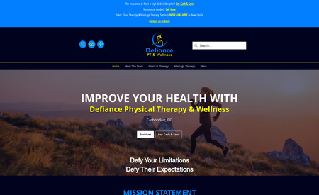Defiance PT Wellness: Website Redesign | On-Page SEO 