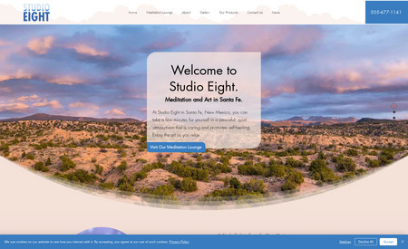 Studio Eight: Mediation Studio and Art Gallery in Santa Fe.