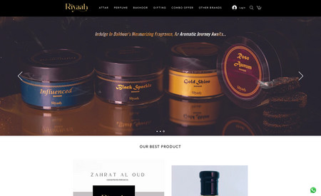 Riyaah Perfume: We developed an online store for a perfume brand. Here users can purchase products online, make the payment, and track the delivery.
