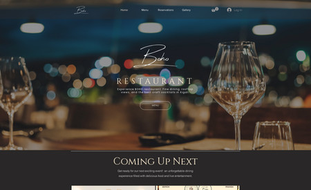 BOHO RESTAURANT : We created everything from branding and user interface to the website.