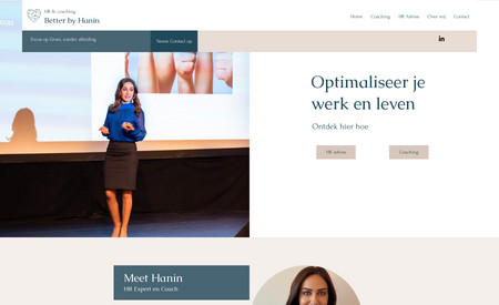 Better By Hanin: Webdesign, Logo ontwerp, Marketing advies