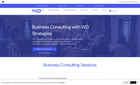 WD Strategies: This is our company site where we share content, introduce our services, and provide subscription services.