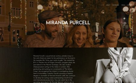 Miranda Purcell: Actor "Mini-Site" with a focus on video content created for NYC-based actor Miranda Purcell. 