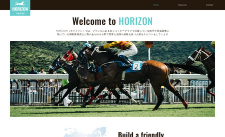 Horizon（ホライゾン）: HORIZONでは、ブラジルにある各ジョッキークラブで活躍している騎手や育成調教に長けている調教厩務員など馬のあらゆる分野で豊富な知識や経験を持つ人材をスカウトをしています。