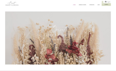 Dorset Dried Flowers: Website restyle and rebrand for Dorset Dried Flowers