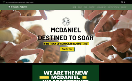 Dela Plain McDaniel: In this project we developed a conversion friendly and aesthetically pleasing website.