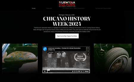 Nuestra Cultura: This website highlights events celebrating Chicano History Week in Michigan for a film screening exploring chicano culture. 
