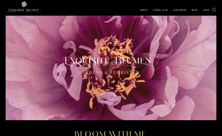 Exquisite Blumen: Art Direction - Branding - Web Design - UX - Graphic Design - Logo Design