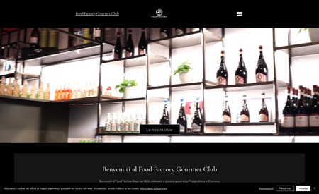 Food Factory Gourmet: Italian Restaurant.
Sito web e contenuti interamente realizzati da Orpheus Team.