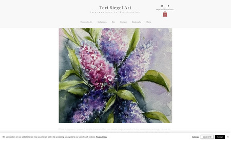 Teri Siegel Art: This is a portfolio site to showcase a local Upstate New York watercolor artist.
