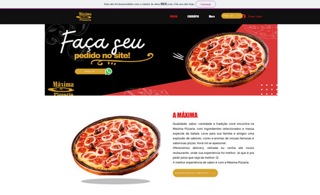 Máxima Pizzaria: Site de delivery de pizza