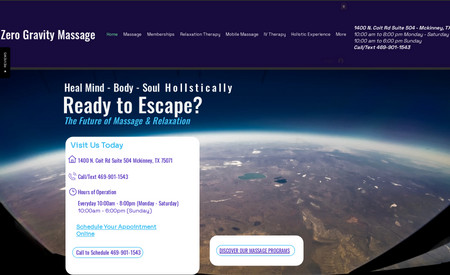 Escape Zero Gravity: Massage Business