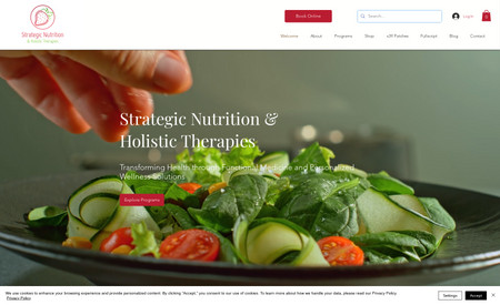 Strategic Nutrition: This client needed not just a new look on their site but also systems in place to be able to book online, feed their assistants and integrate with systems to streamline the business.  This also included setting them up on Google workspaces and other systems relative to the Medical industry.