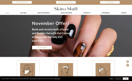 Skin and Stuff: E-commerce website selling high end Swiss sincare products,
